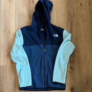 The North Face Kids Navy and Light Blue Fleece Jacket